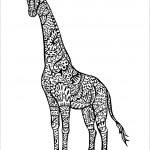 Coloriage De Girafe Meilleur De Coloriage Girafe Mandala Tattoo Animal à Imprimer