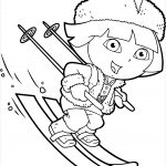 Coloriage Dora À Imprimer Inspiration Coloriage Dora Fait Du Ski à Imprimer Sur Coloriages Fo