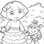 Coloriage Dora À Imprimer Nice Dora T Invite Est Un Coloriage De Dora L Exploratrice