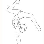 Coloriage Gymnaste Élégant Coloriage Femme Gymnaste Sur Poutre Dessin Gratuit à Imprimer