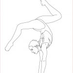 Coloriage Gymnaste Luxe Balance Beam Artistic Gymnastics Coloring Page
