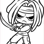 Coloriage The Walking Dead Génial How To Draw Chibi Michonne From The Walking Dead Step 12