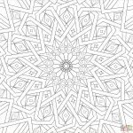 Coloriage Islam Génial Traditional Islamic Mosaic Coloring Page