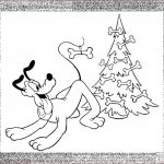 Coloriage Pluto Frais Coloriage Pluto En Noël Dessin Gratuit à Imprimer