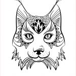 Coloriage Animaux Adulte Inspiration Coloriage Lynx Animal Adulte Mandala Dessin