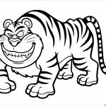 Coloriage Bébé Tigre Unique Coloriage Tigre Cartoon Amusant Dessin