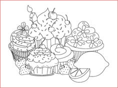 Coloriage Gourmandise Nice 1000 Images About Coloriages Gourmandises On Pinterest