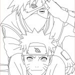 Coloriage Kakashi Nouveau Naruto And Kakashi Coloring Pages