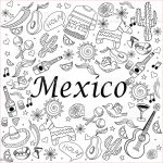 Coloriage Mexicain Génial Mexico Coloring Book Vector Illustration Stock