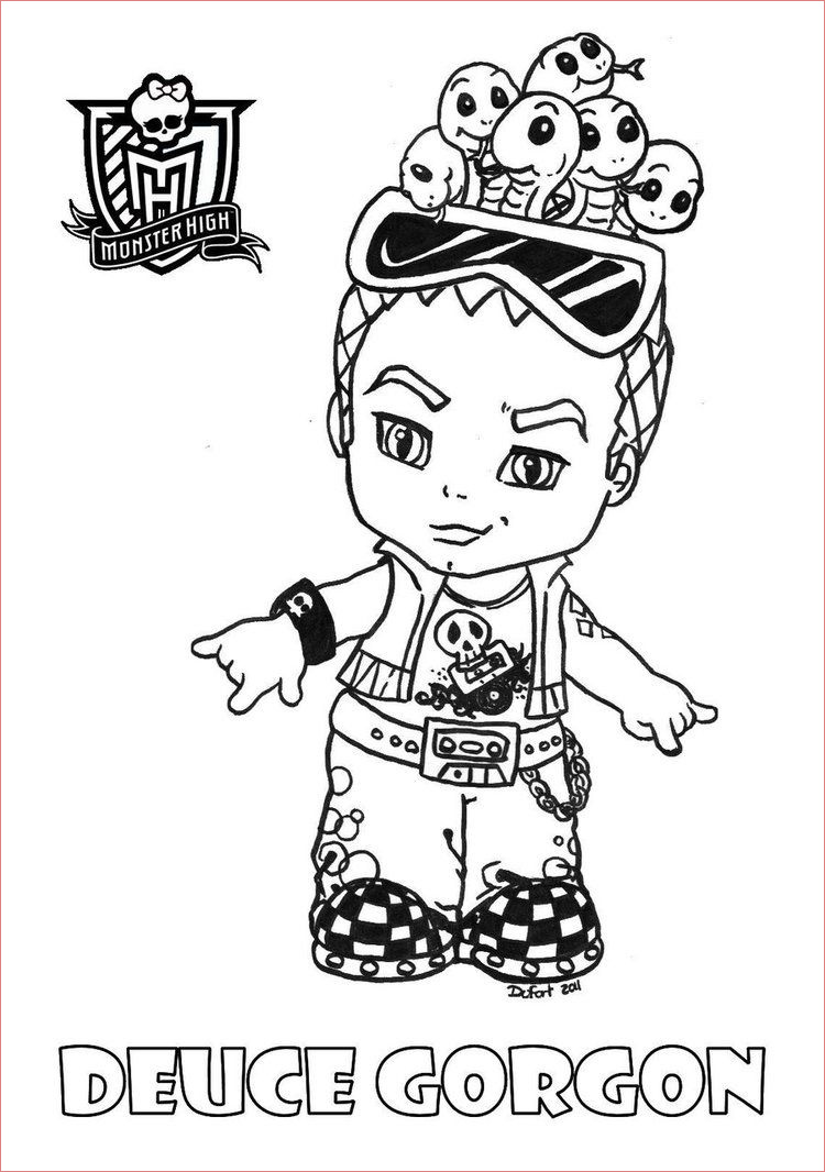 Coloriage Monster High Baby Inspiration Monster High Characters Coloring Pages