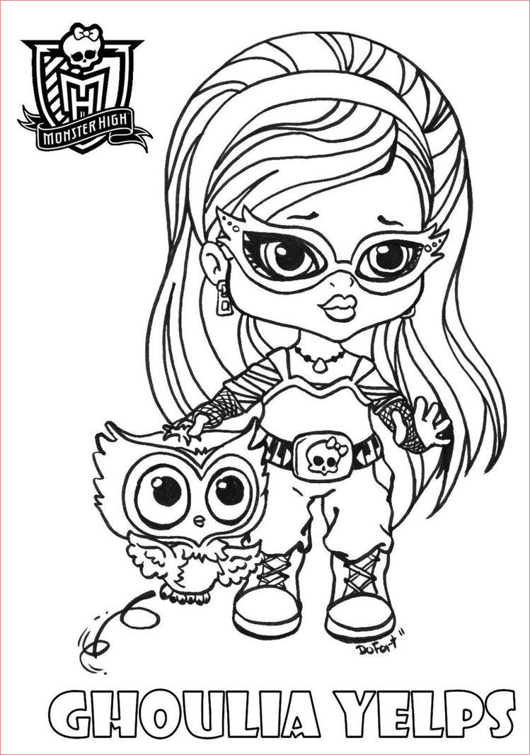 Coloriage Monster High Baby Nouveau All Monster High Dolls Coloring Pages Coloring Home