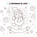 Coloriage De Bonhomme De Neige Meilleur De Coloriage De Noël Le Bonhomme De Neige Momes