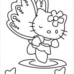 Coloriage Hello Kity Luxe Hello Kitty Girlie