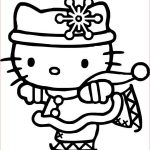 Coloriage Hello Kity Nice Coloriage Hello Kitty Princesse Skieuse Dessin Gratuit à