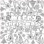 Coloriage Merry Christmas Meilleur De Рисунки стресс "merry Christmas" Sign With Themed Doodle