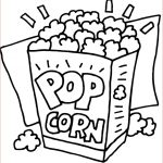 Coloriage Cinéma Unique Popcorn Bytes