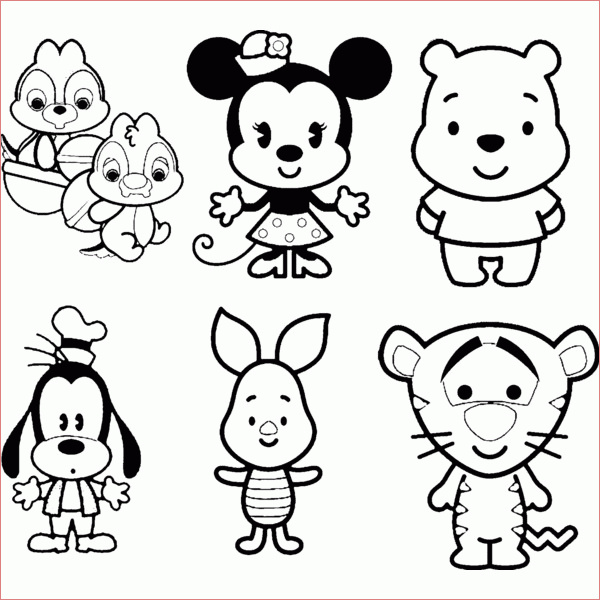 Coloriage Facile Disney Meilleur De Disney Cuties Coloring Page