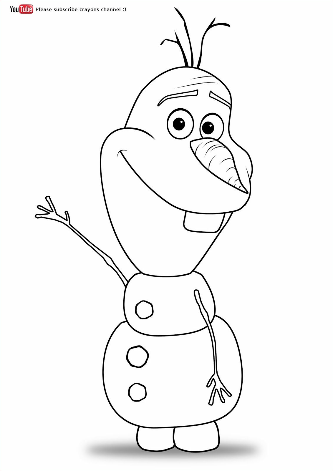 Coloriage Facile Disney Nice Olaf Coloring Pages Google Search with Images