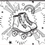 Coloriage Skate Nice Roller Skates Excitement Sketch