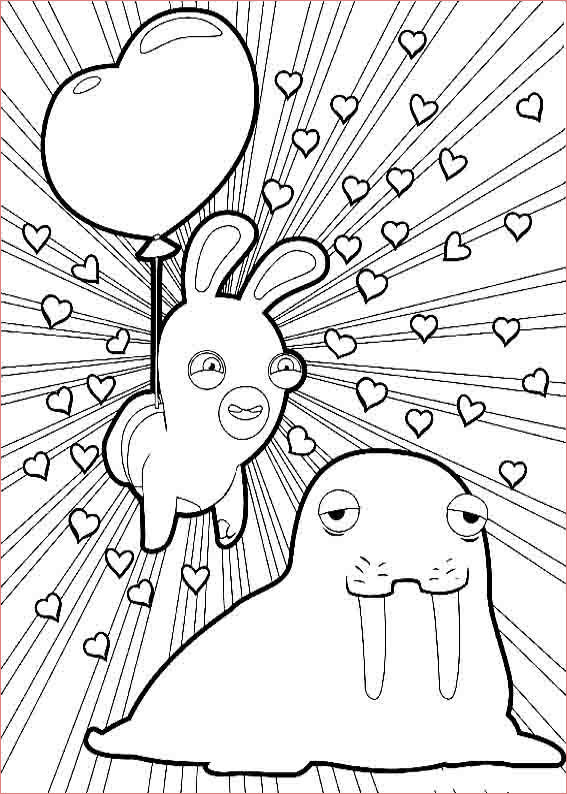 Lapin Cretin Coloriage Nice Rabbids Invasion Coloring Pages 12