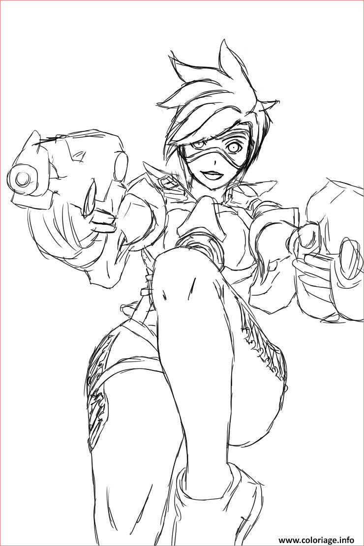 Overwatch Coloriage Nouveau Coloriage Overwatch Tracer By Eremas Dessin