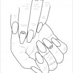 Coloriage Long Nice Coloring Page From The Nail Art Adult Coloring Book