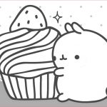 Coloriage Molang Génial Coloring Page Molang Molang Is Carrying A Cake 2