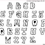 Coloriage Alphabet Rigolo Meilleur De Coloriage Graffiti Alphabet Simple Letters Dessin