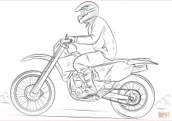 Coloriage Moto A Imprimer Inspiration Coloriage Moto Cross