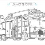 Coloriage Pompier Camion Inspiration Coloriage Camion De Pompier Avec La Grande échelle Momes