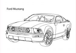 Coloriage ford Mustang Génial Super Car ford Mustang Coloring Page Cool Car Printable