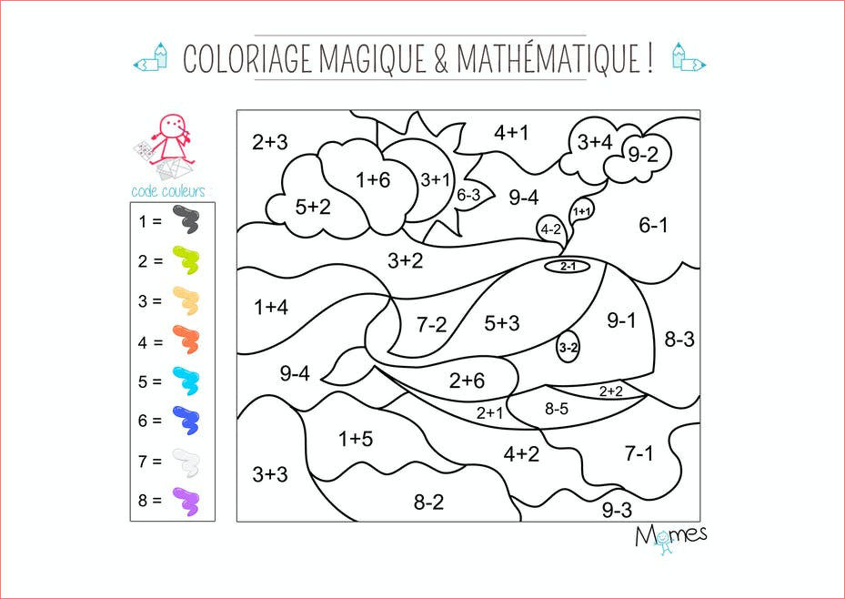 Coloriage Magique Vide Nice Coloriage Magique Et Mathématique La Baleine