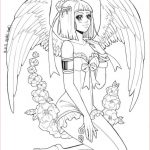 Coloriage Manga Fille Ange Nice Manga Coloriage Élégant Galerie Coloriage De Jeune Femme