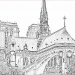 Coloriage Notre Dame De Paris Génial Coloriage Notre Dame De Paris 01 À Imprimer Pour Les