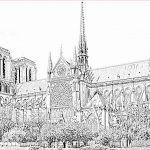 Coloriage Notre Dame De Paris Luxe Dibujos Para Colorear Y Pintar La Catedral De Notre Dame