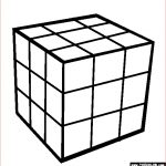 Coloriage Rubik's Cube Luxe Rubiks Cube Coloring Page