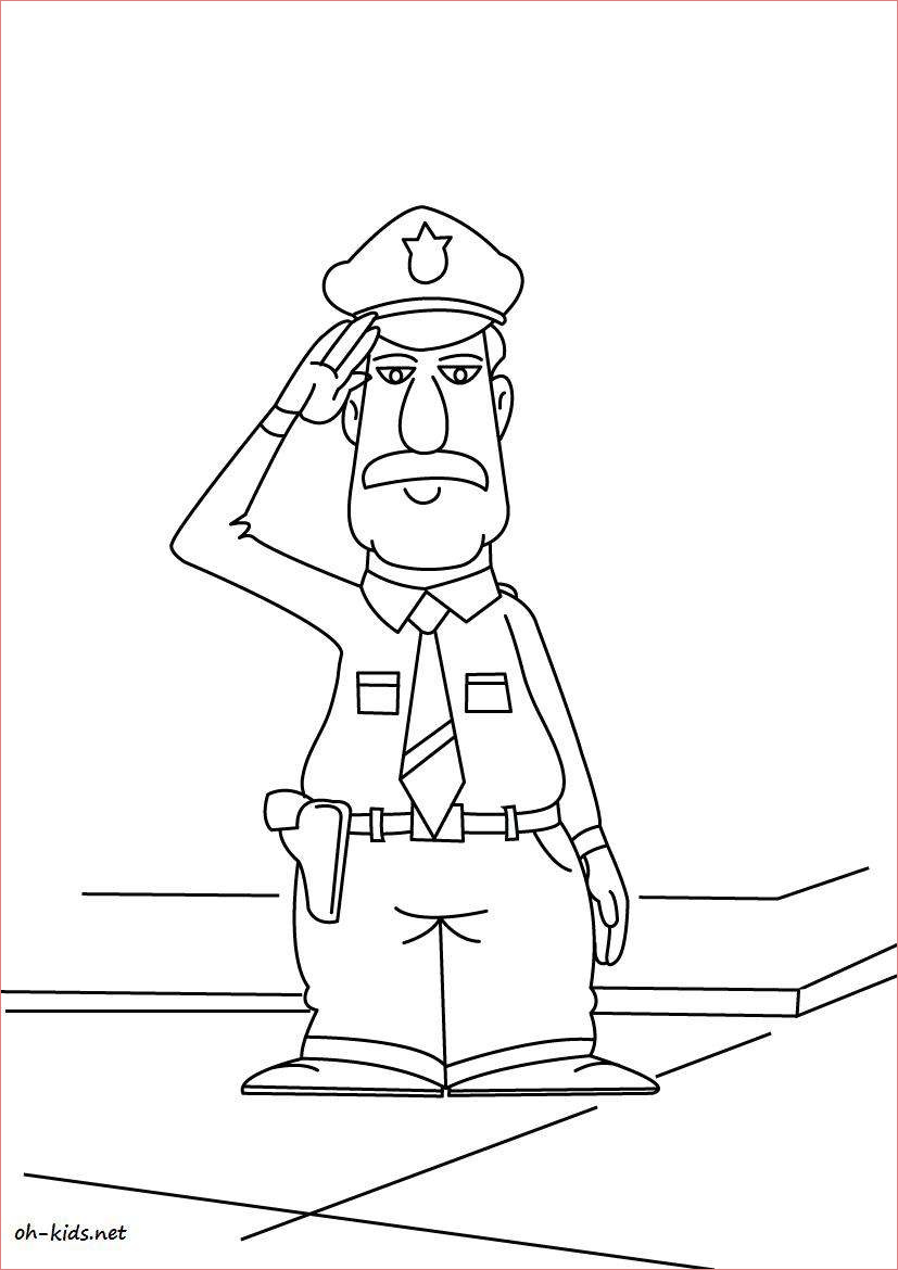 Police Coloriage Luxe Coloriage Police Oh Kids Fr
