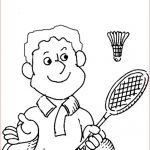 Coloriage Badminton Élégant Coloriage Badminton Pour Enfant Dessin Gratuit à Imprimer