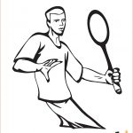 Coloriage Badminton Meilleur De Coloriage à Dessiner Badminton Imprimer