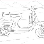 Coloriage Scooter Inspiration Coloriage Scooter