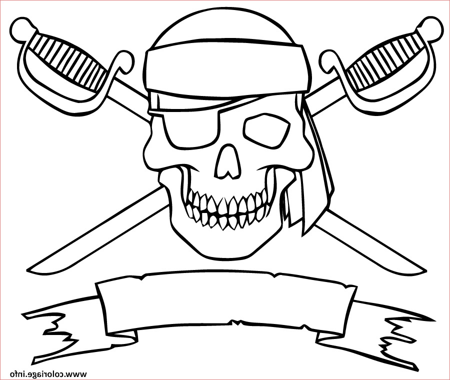 Coloriage Tete De Mort Pirate Génial Pirate A Imprimer Beau Coloriage Logo Pirate Tete