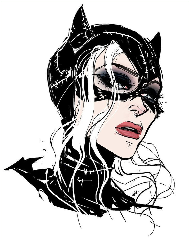 dessin de catwoman coloriage catwoman