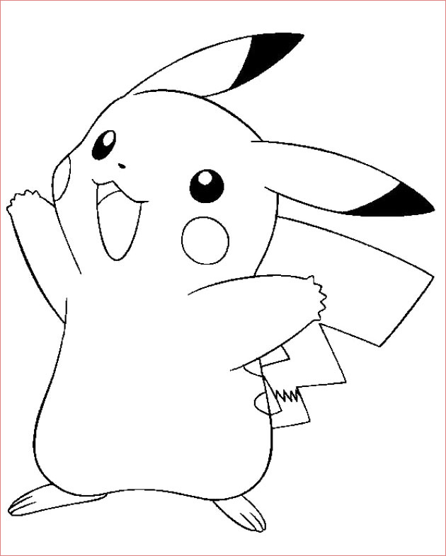 Coloriage À Imprimer Pokemon Pikachu Luxe 81 Dessins De Coloriage Pikachu à Imprimer Sur Laguerche
