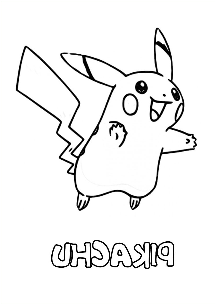 Coloriage À Imprimer Pokemon Pikachu Meilleur De Dessin Pokemon Pikachu Cool Graphie Coloriages