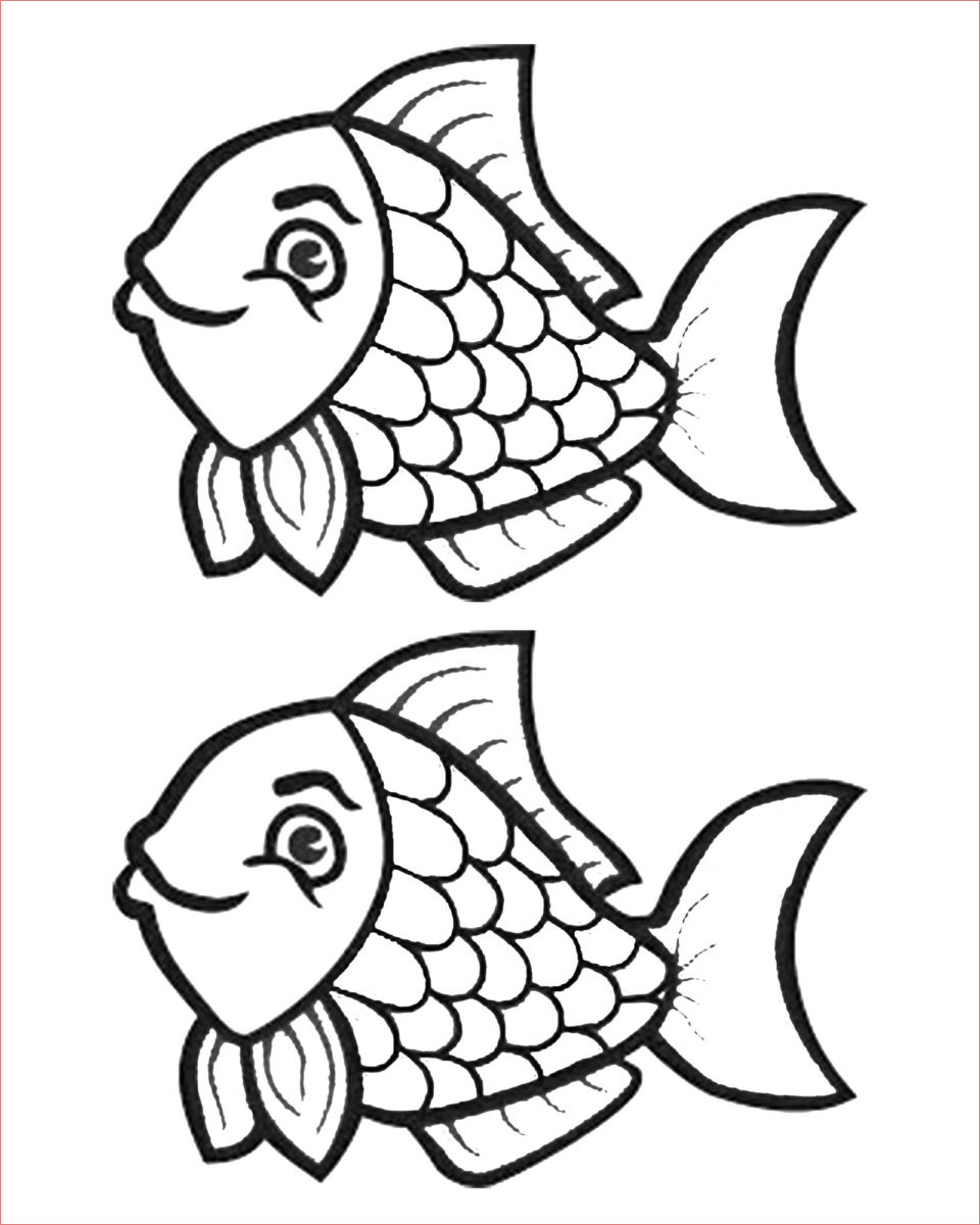 dessin de poisson davril pour enfants
