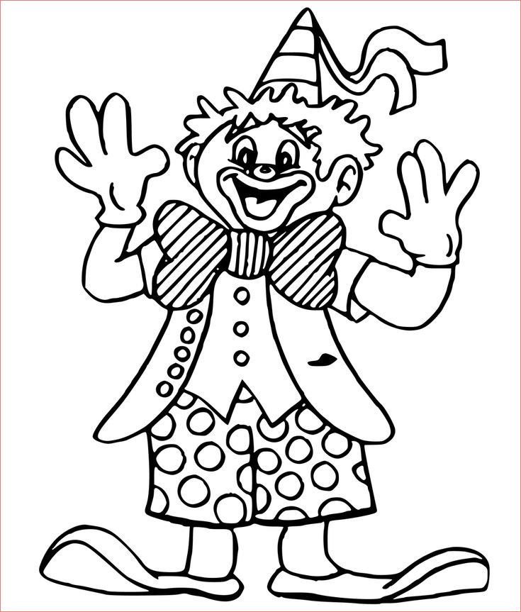 coloriage clown maternelle join in on