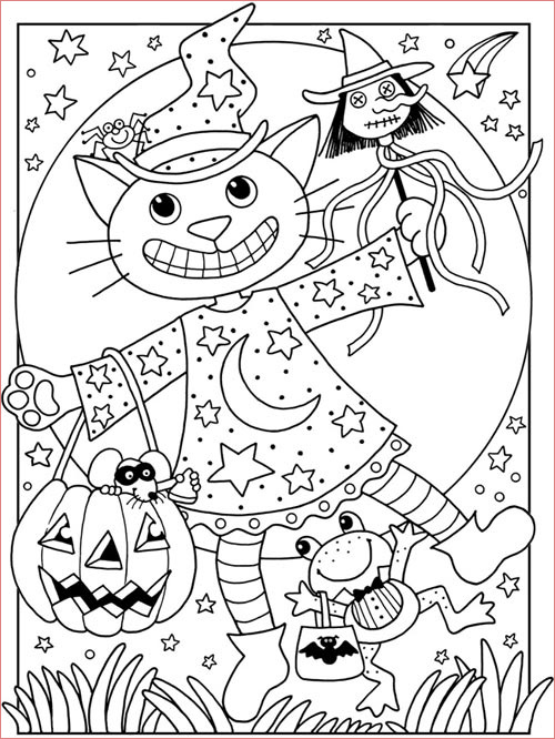 Coloriage D'ado Fille A Imprimer Nouveau Coloriage D Halloween à Imprimer Gratuitement
