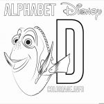 Coloriage D'ado Fille Élégant Coloriage Lettre D Pour Dory Dessin Alphabet Disney à Imprimer