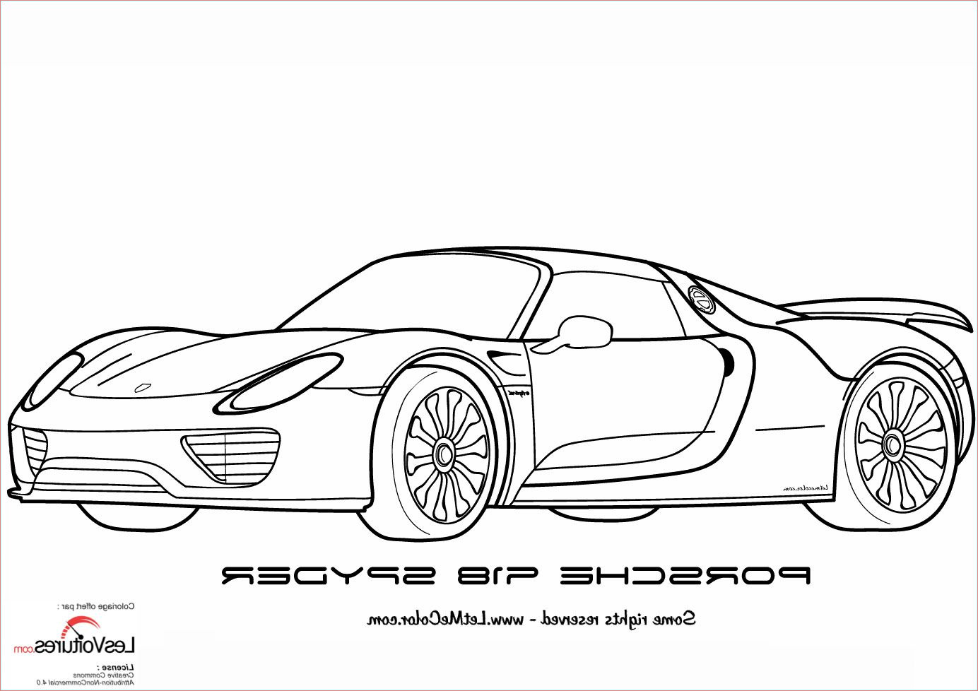 Coloriage De Voiture Porsche Unique Porsche Coloriage Beau S Porsche 918 Spyder Coloriage Voiture