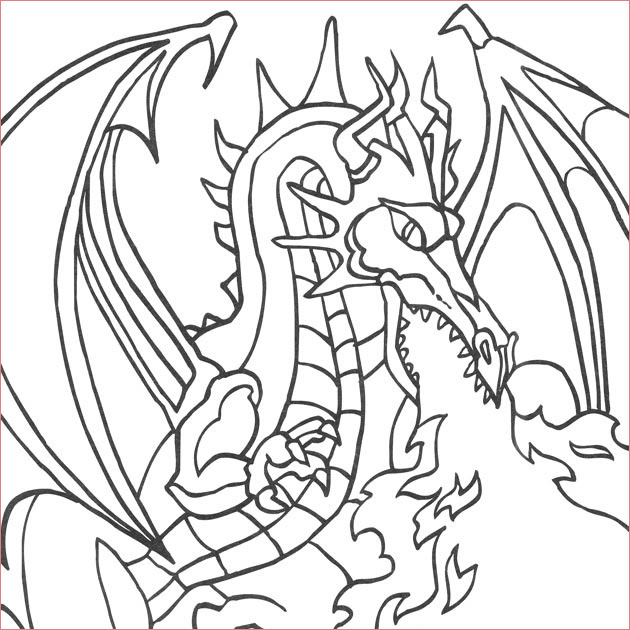 coloriage de dragon 3